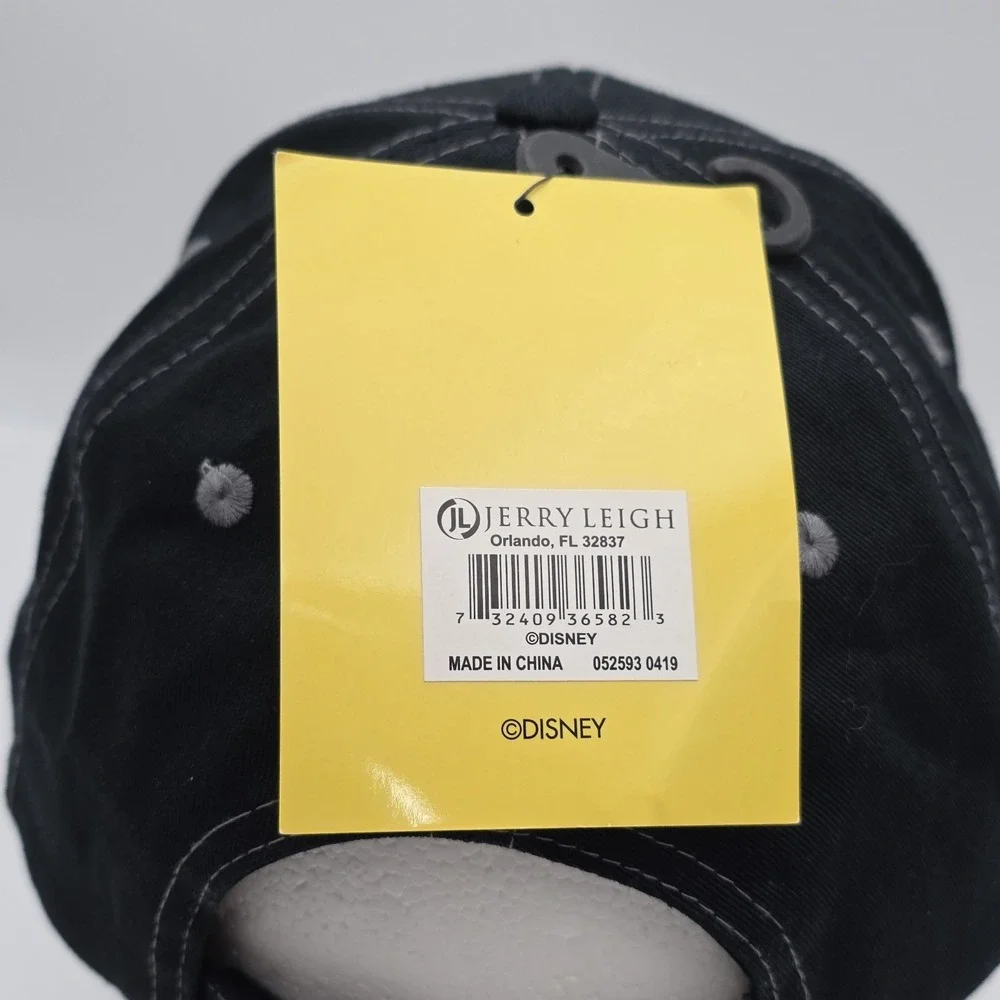 Disney Parks Strapback Hat Adult Black‎ Script Logo Embroidered Adjustable Cap